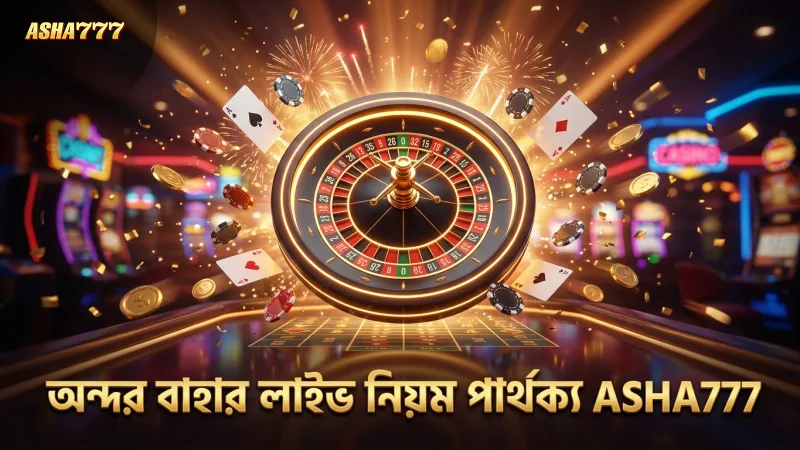 অন্দর বাহার লাইভ এবং সাধারণ গেমের নিয়মগত পার্থক্য স্পষ্ট।