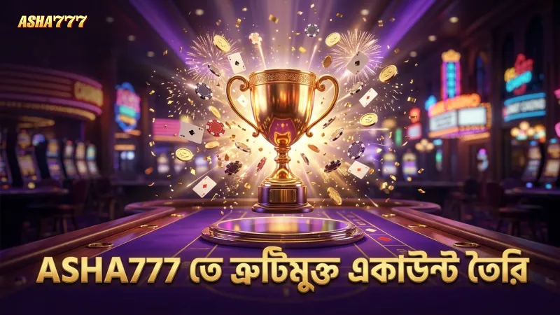 প্রক্রিয়ার ভুল এড়িয়ে ASHA777 তে দ্রুত একাউন্ট তৈরি করুন