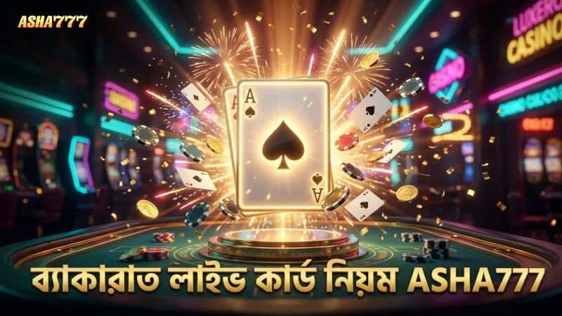 ব্যাকারাত লাইভ গেমের মূল কার্ড নিয়ম ও জয়ের শর্তাবলী