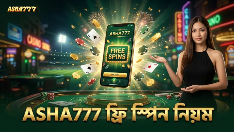 ASHA777 প্ল্যাটফর্মে ফ্রি স্পিনের সঠিক নিয়মাবলী।