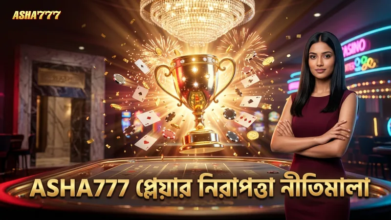 নিরাপত্তা নীতিমালা মেনে ASHA777 প্লেয়ারদের নিরাপদ গেমিং পরিবেশ প্রদান করে