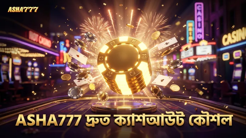দ্রুত ও সুবিধাজনক ক্যাশআউট কৌশল ASHA777 প্লেয়ারদের জন্য।